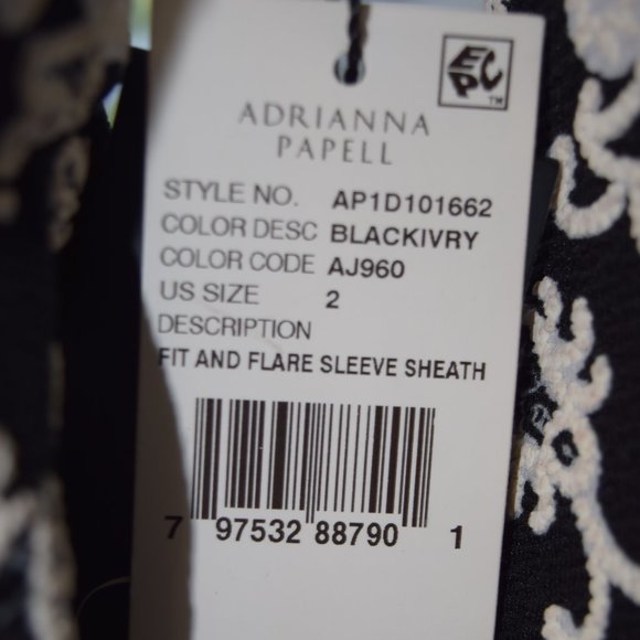 Adrianna Papell Flare Sleeve Sheath Dress - Picture 8 of 8